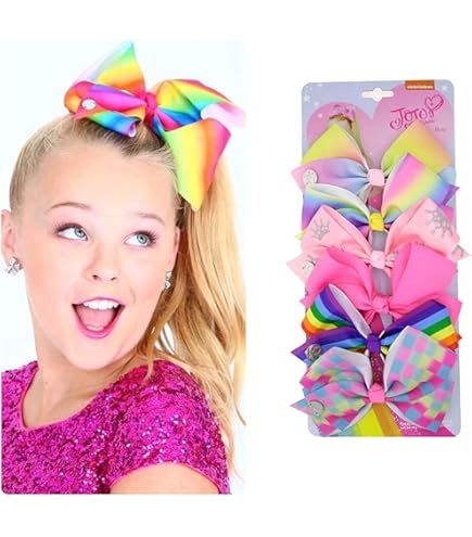 JoJo Siwa Arco de suporte de rabo de cavalo (Emoji de tinta