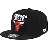Ultra Game Men NBA Official Twill Snap Back Ultimate Black Baseball Cap Hat