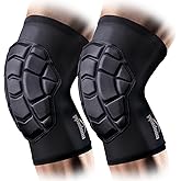 COOLOMG Protective Knee Pads for Wrestling Basketball Football Volleyball Youth Kids Adult Knee Compression Sleeves Black M