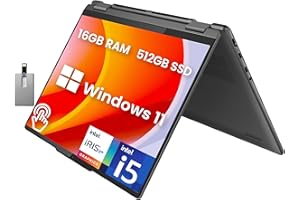 Lenovo Yoga 7i 2-in-1 14" 2.2K Touchscreen Laptop, Intel i5-1335U, 16GB LPDDR5, 512GB SSD, Intel Iris Xe, Backlit Keyboard, F