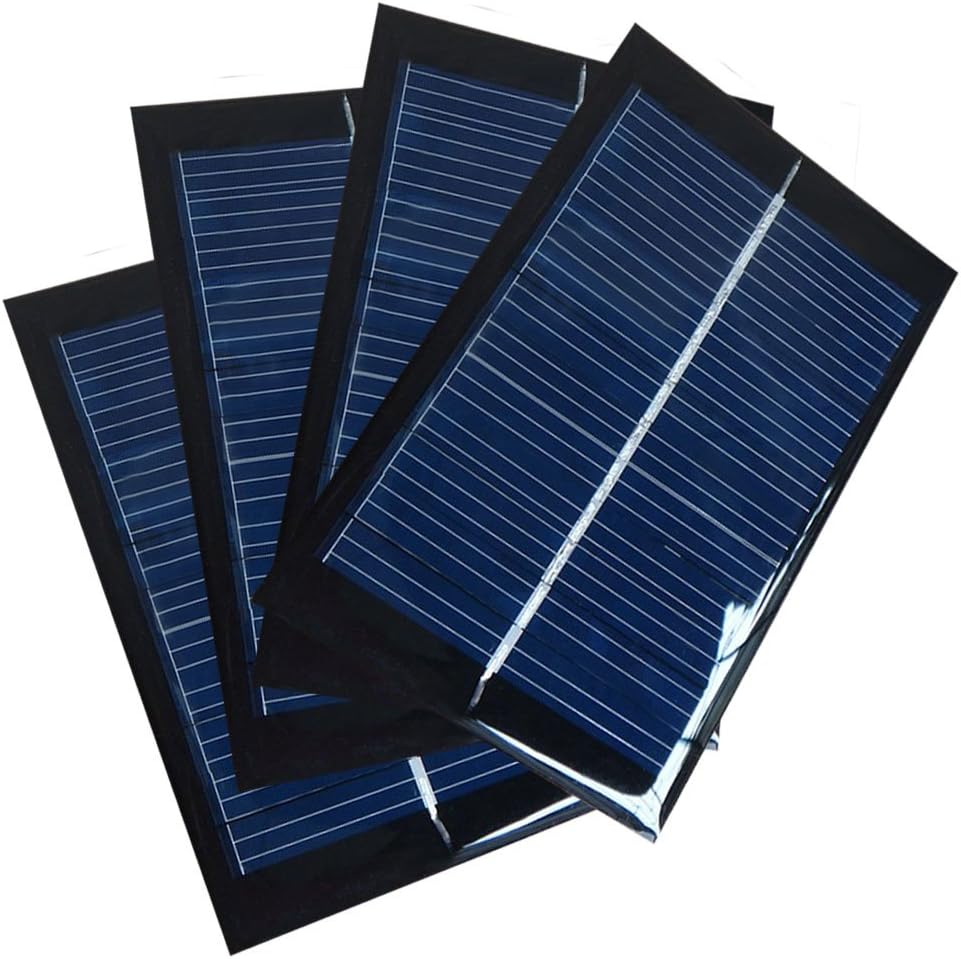 NUZAMAS 4x 6V 100mA 90x60mm Mini Solar Panel Cells DIY Home Science Projects