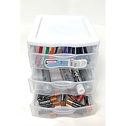 Sterilite 20738006 3 Drawer Clear Mini Unit