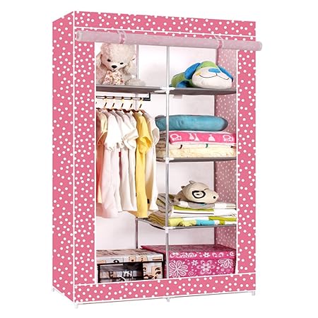 Japace Portable Flexible Wardrobe Vertical Storage Unit Organiser