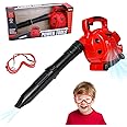 SGQCAR Pretend Play Kids Leaf Blower Toy Tool Garden Set,Outside Construction Work Shop Toy Tool Leaf Blower for Kids That Blows Air with Realistic Sounds and Wind Gift for Boys and Girls