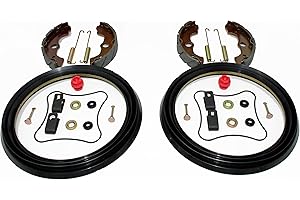 HI-CALIBER POWERSPORTS PARTS Quality FRONT Brake Rebuild KIT (Includes Grooved Brake Shoes, Springs, Hardware) for Honda TRX 400 450 Foreman ATVs