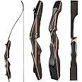 OEELINE Airobow Takedown Archery Recurve Bow 62" Hunting Bow Right and Left Hand Draw Weights in 25-55 lbs Beginner to Intermediate