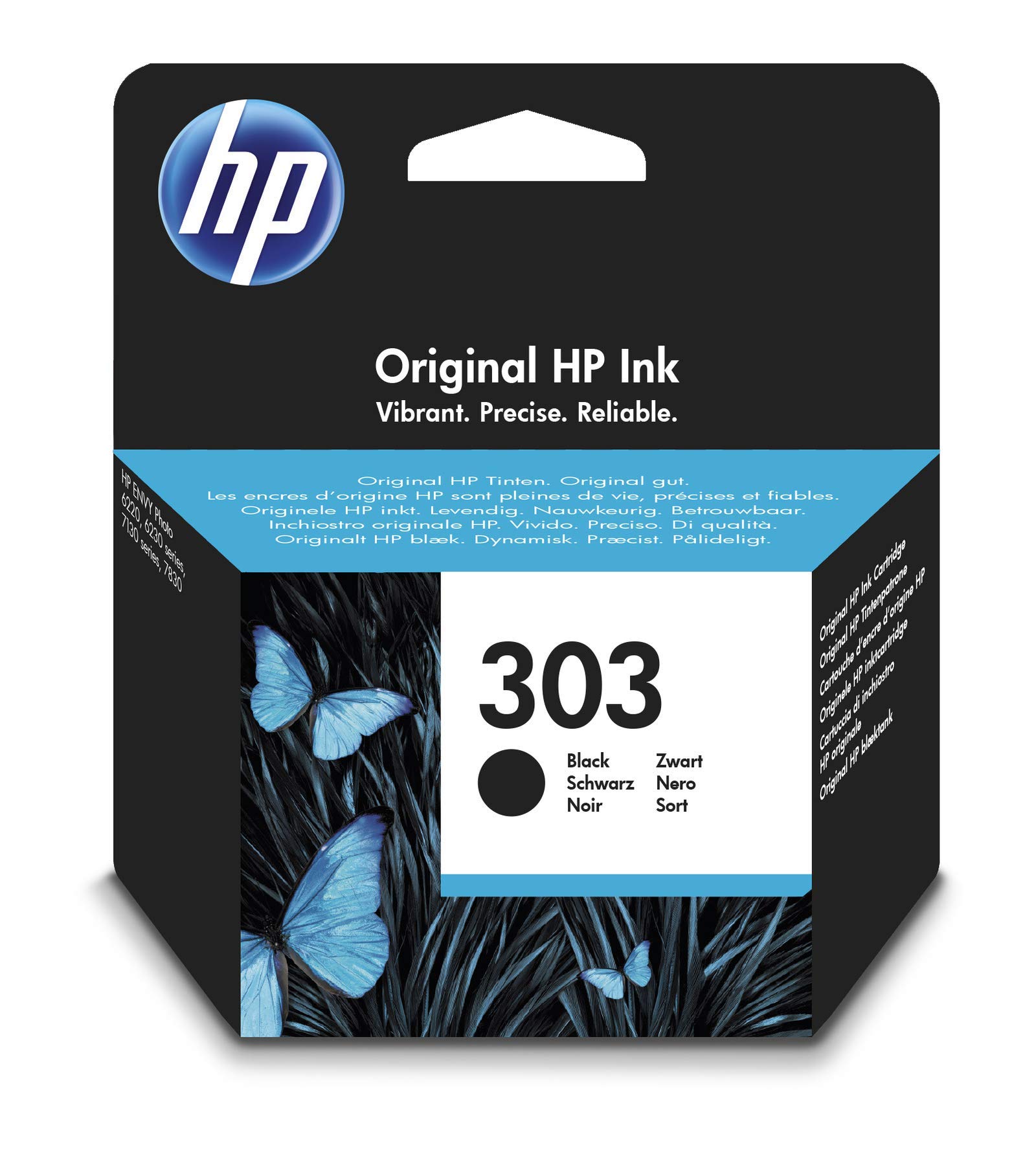 HP Original 303 Ink Cartridge Envy Photo 6200 all-in-One Printer Series, Black