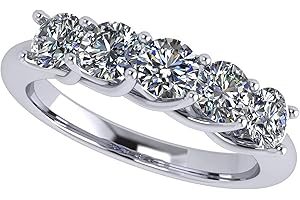 NANA Jewels Simulated Diamond wedding Ring, Wedding Band, 1.00ctw Lucita Sterling Silver-10K-14K Gold