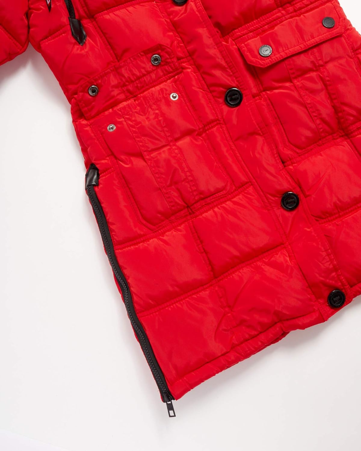 CANADA WEATHER GEAR Girls' Winter Coat - Long Puffer Bubble Jacket with Natural Fur Trimmed Hood: Clothing
