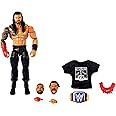 Mattel Ultimate Edition Roman Reigns Action Figure, 6-inch Collectible with Interchangeable Head, Swappable Hands & Universal Championship for Ages 8 Years Old & Up
