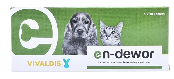 Vivaldis Endewor Natural Enzyme Based Deworming Supplement For Dogs And Cats 1X10 Tablets