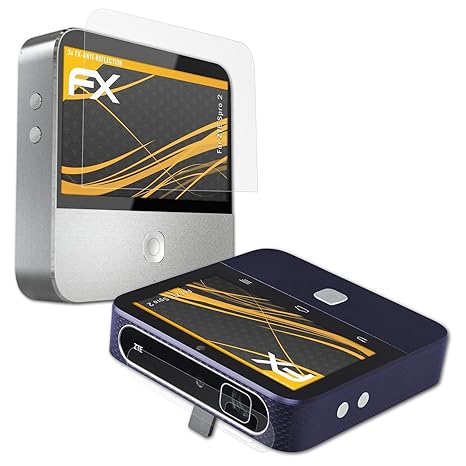 atFoliX Panzerfolie kompatibel mit ZTE Spro 2 Schutzfolie, entspiegelnde und stoßdämpfende FX Folie (3er Set)