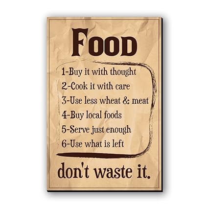 Seven Rays Fridge Magnet Food-Dont waste it