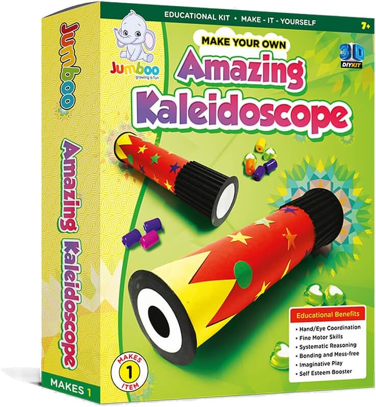 Jumboo Toys DIY 3D Amazing Kaleidoscope Kids Toy Craft Project Kit