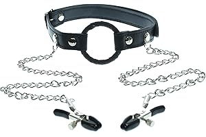 O Ring Gag With Nipple Clamps