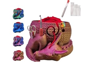 MRTLSiQi Fantasy Dragon and Egg Yarn Bowl, Knitting Bowls for Yarn, Yarn Bowls for Crocheting, Yarn Holder for Crocheting, Crochet Accessories,Crochet Hooks, Knitting Accessories Organizer Gifts (C)