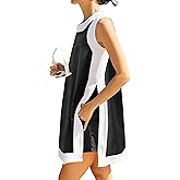 Seetaa Women's Summer 2 Piece Outfits Sleeveless Spilt Hem Knit Sweater Top Sets Lounge Set Tracksuit With Pockets