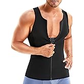 Wonderience Men Shapewear Slimming Body Shaper Compression Shirt Tank top with Zipper Underwear For tummy control