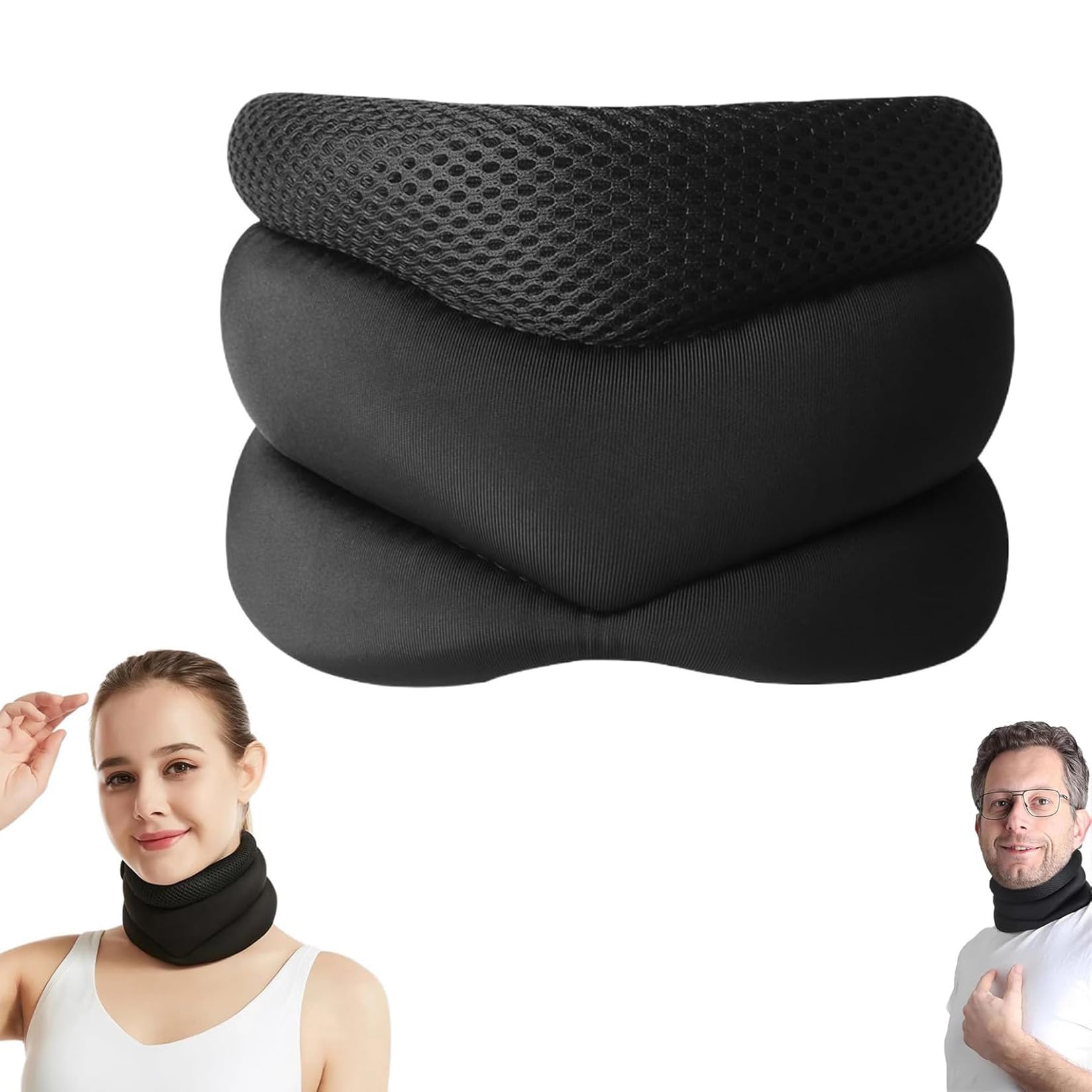 Photo 1 of Growalleter Vitavix Neck Support Pillow for Ergonomic Snoring Relief, Adjustable Cervical Alignment, Breathable Comfort for Home/Travel/Office Use