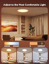 Govee LED Ceiling Light 2400LM RGBIC Flush Round Ø30cm 24W Smart view 5