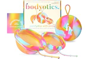 Bodyotics Proud Menstrual Disc, 2 Pack Reusable Menstrual Discs with String - Easy Insertion and Removal, 12H Leakproof Prote