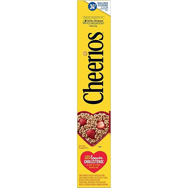 CHEERIOS CEREAL, LIMITED EDITION HEART SHAPES, AFFIRMATIONS BOX, HEART HEALTHY, GLUTEN FREE, 8.9 OZ