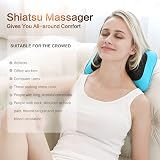 MOCUISHLE Shiatsu Neck Back Massager Pillow with Heat Deep Kneading view 3