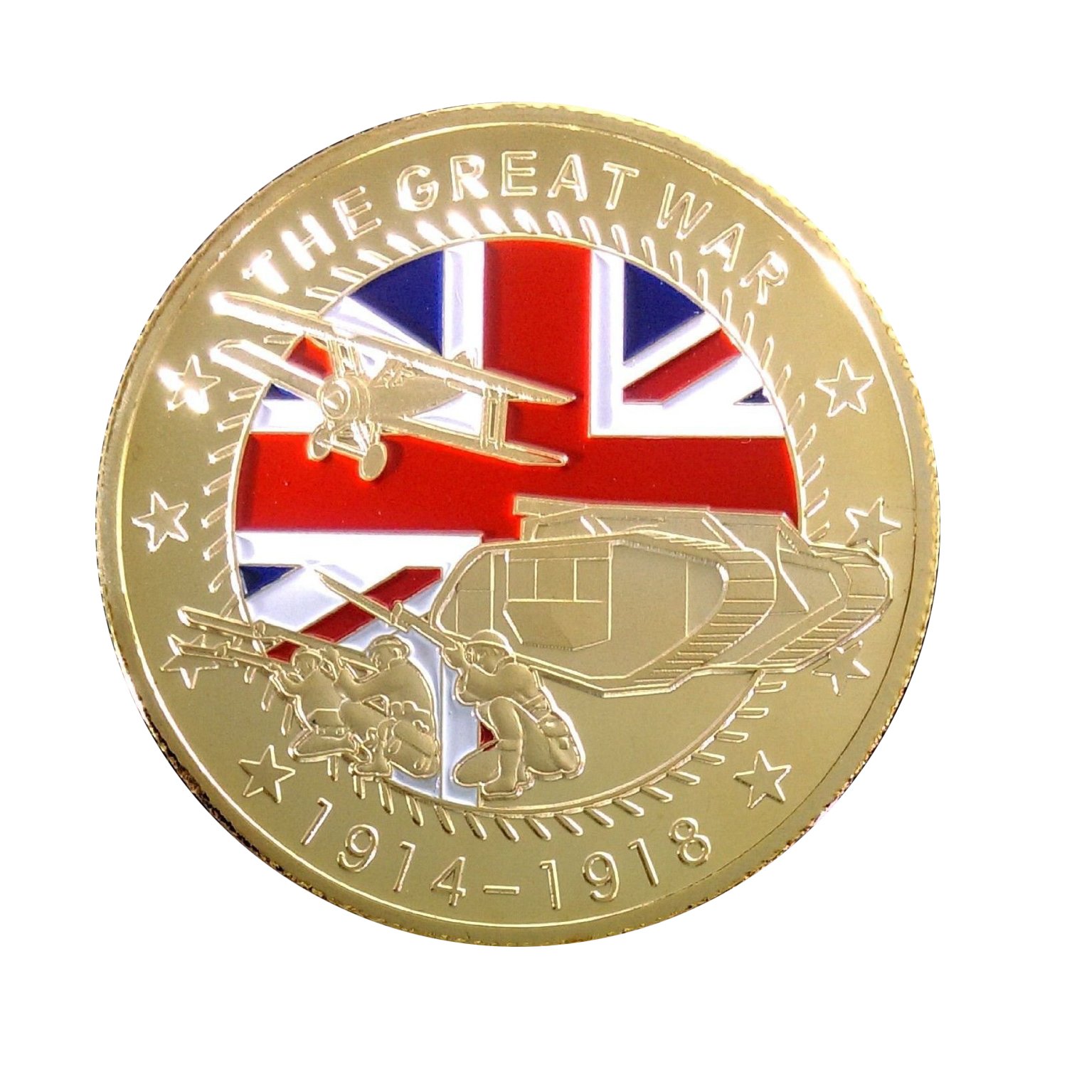 RARE WW1 MEMORIAL COMMEMORATIVE COIN 1914-18 SOMME WORLD WAR 1