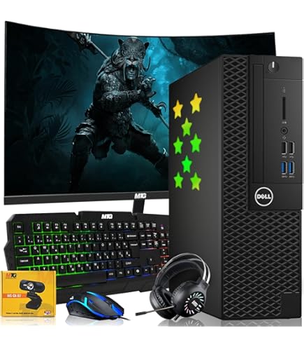 Amazon.com: Dell Desktop PC Gaming Bundle - Core i7, 16GB RAM