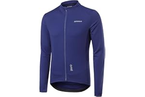 BERGRISAR Men's Long Sleeve Cycling Jersey Spring Fall Road Bike Shirt Biking Bicycle Mountain Bike Jersey