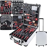 Maleta Ferramentas Completa 186 Peças Rodinha E Fechadura, Alira Home