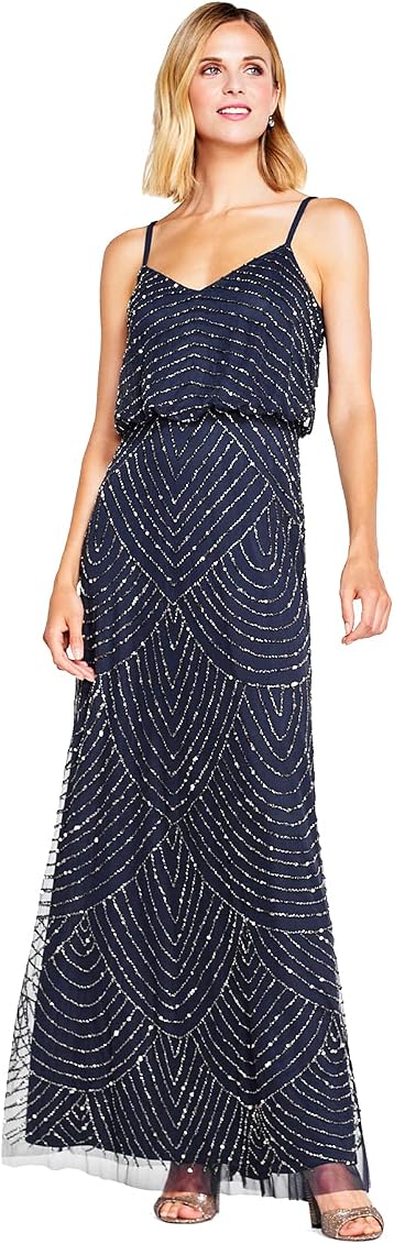 Beaded Blouson Gown 