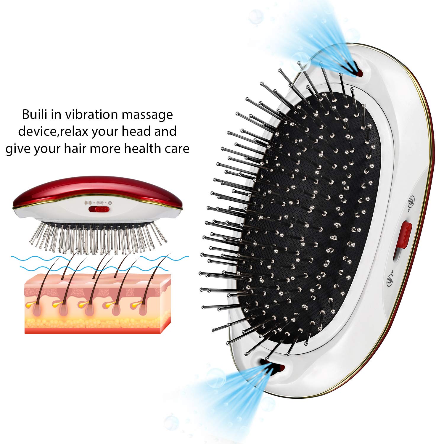vibrating detangler brush