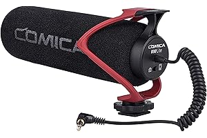Comica CVM-V30 LITE Video Microphone Super-Cardioid Condenser On-Camera Shotgun Microphone for Canon Nikon Sony Panasonic Cam