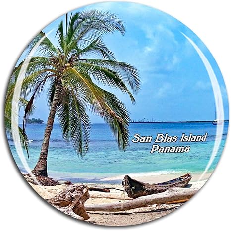 Amazon Co Jp Weekino サンブラス島カリブ海パナマ冷蔵庫マグネット3dクリスタルガラス観光都市旅行お土産コレクションギフト強い冷蔵庫ステッカー ホーム キッチン
