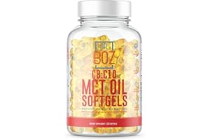 Dr. Boz - C8:C10 MCT Oil Supplement (330 Softgels) - Doctor Approved - Natural Energy, Weight Management, & Mental Focus - Increases Ketones - Made from Pure Coconut Oil - Made in The USA - Self Care