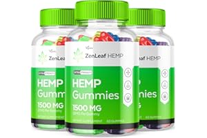 VYTAX (3 Pack) Zenleaf Gummies 1500MG, Zen Leaf Extract Gummies Official Advanced Formula Infused Digestive Enzymes Sleep Pain, Zenlief Gomitas Relief Vegan Supplement Omega 3-6-9 (180 Count)