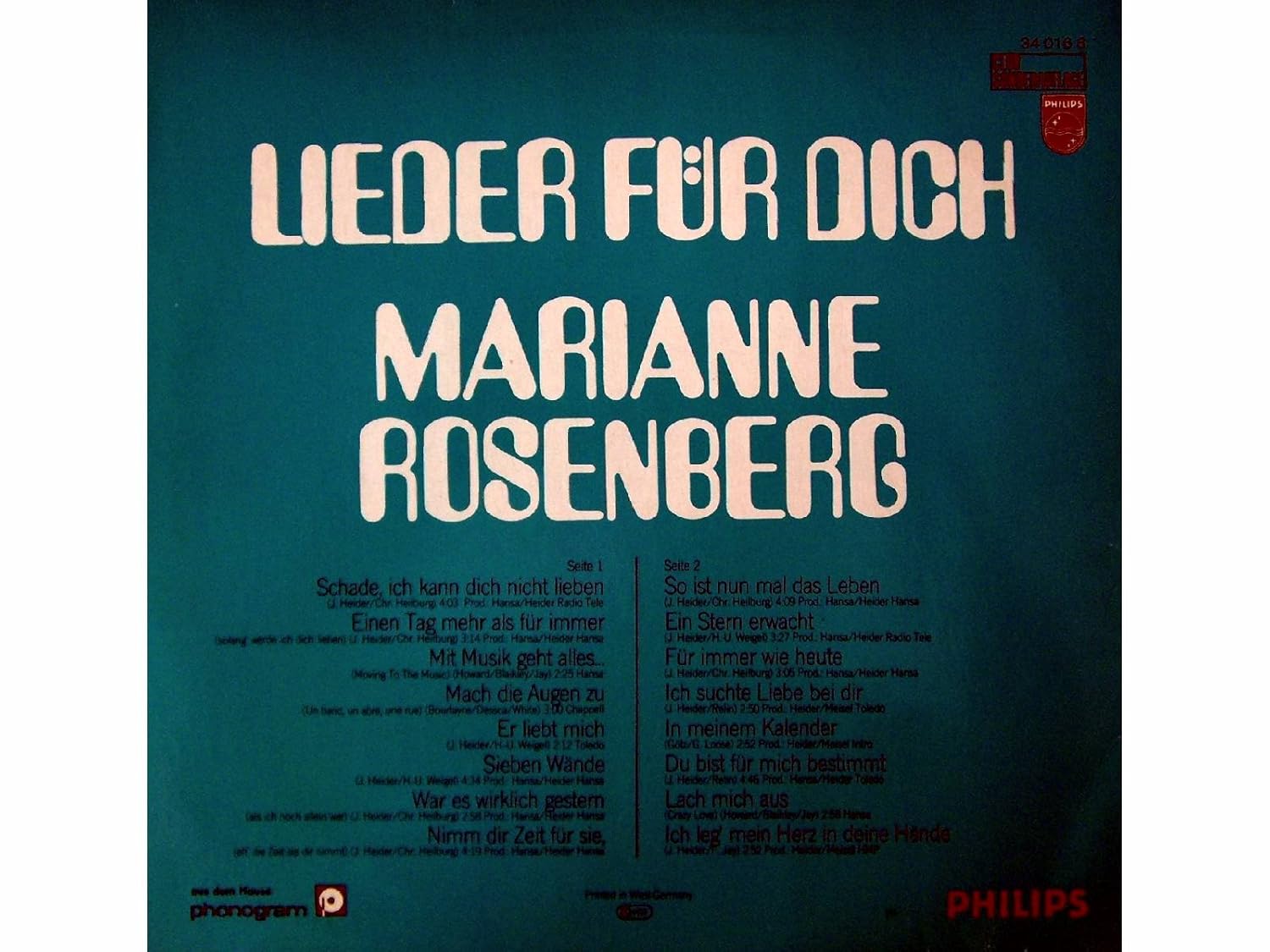 Ich war fuer dich lied bestimmt