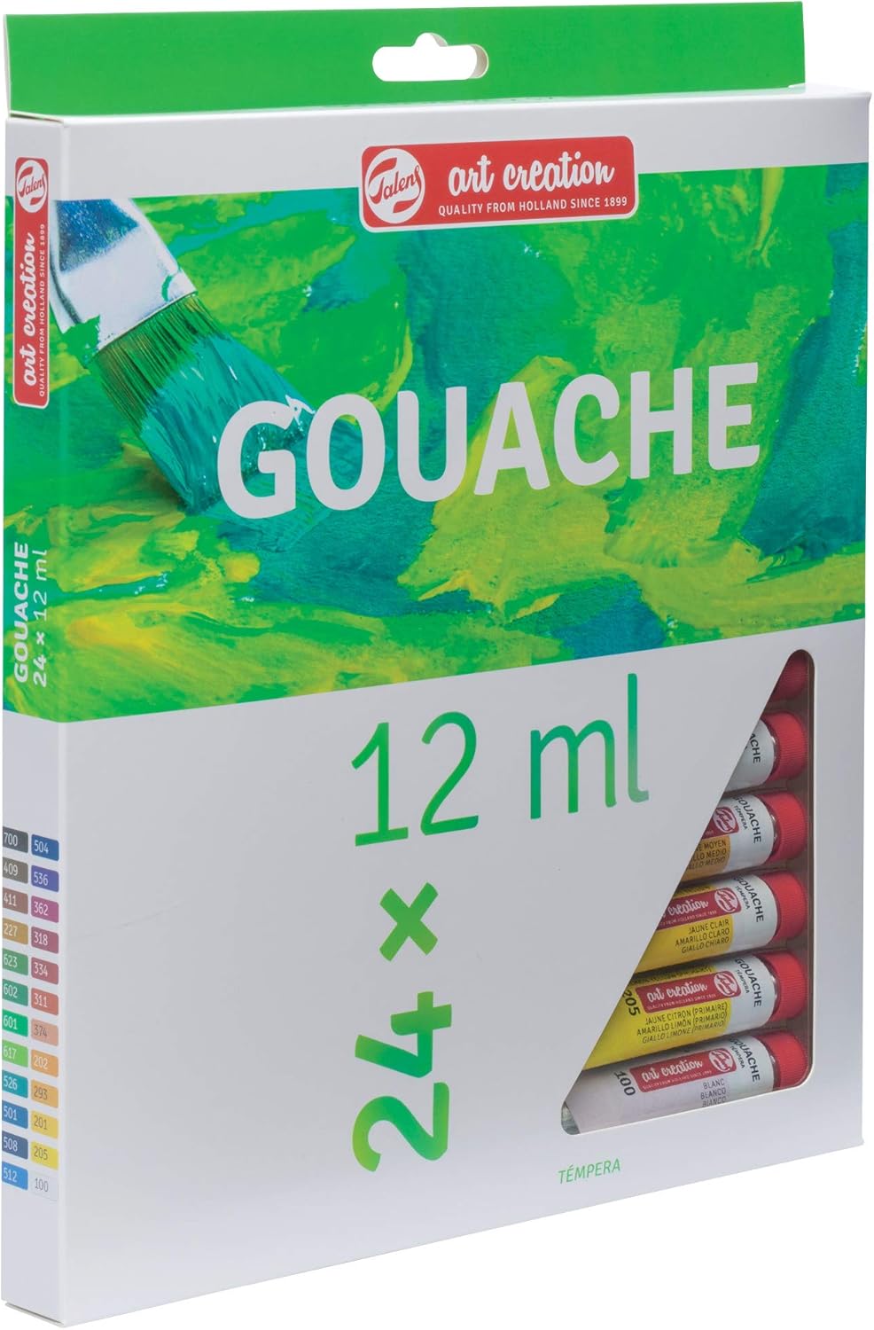 Talens Art Creation Gouache Paint Starter Set including 24 Colors (12 ml tubes), Multi - Image 3