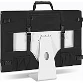 WELIDAY Monitor Carrying Case for 24" Monitors/LCD Screens, Compatible with iMac 21.5"/24", Protective Travel Carrying Bag with Padded Velvet and Carry Handle