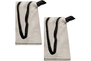 Bularie 2 Pack 127-7040 Leaf Blower Vacuum Bag Compatible with To ro 51574 51592 51593 51602 51609 51619 51621 - Metal Bottom Zip Debris Collection Vac Bag Replaces 137-2336 108-8994