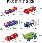 AWAVM 6PCS Spider Car Avengers Marvel Alloy Toy Vehicles Gift Ages 4+ view 2
