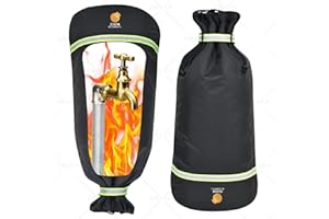 CH24globall 1 Pack Faucet Covers for Winter, 13" x 25" , Hose Bib Insulation Covers, Spigot Cover, Outdoor Reusable Thicker Faucet Cover Freeze Protection