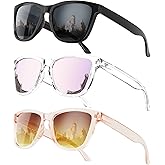 QALLY Sunglasses-women Polarized Sunglasses-womens: Trendy Sun Glasses polarized UV400 Protection Fashion Sunglasses