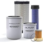 JAVOUKA Maintenance Filter Kit, Fit For LS Tractor XJ2025H#OE Oil 40056451 | Fuel 40223960, Air 40049450, Hydraulic 40195621