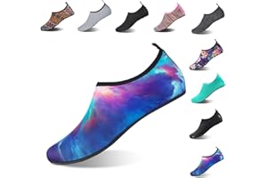 HMIYA Aqua Socks Beach Water Shoes Barefoot Yoga Socks Quick-Dry Surf Pool Swim Shoes for Women Men