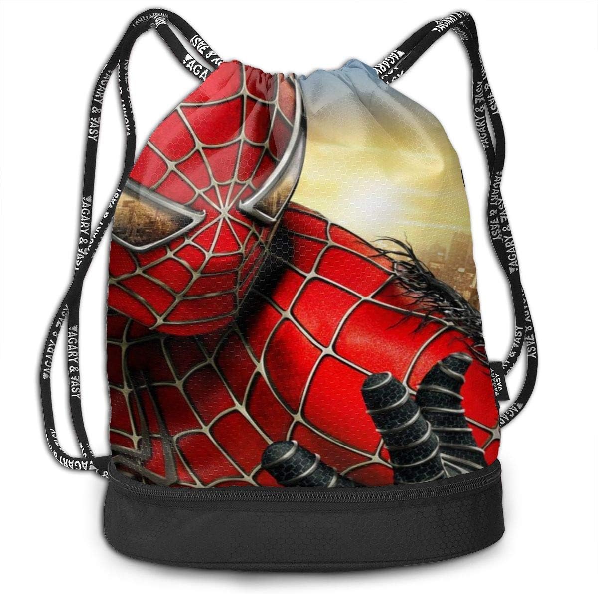 spiderman drawstring bag