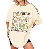 Kozmoz Hall We All Thrive Under Different Conditions Shirt – Teacher Education Graphic Tee - Neurodiversity Tshirt