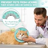 Supet Soft Cat Cone Collar Small Green Adjustable Recovery EPE for Pets view 7