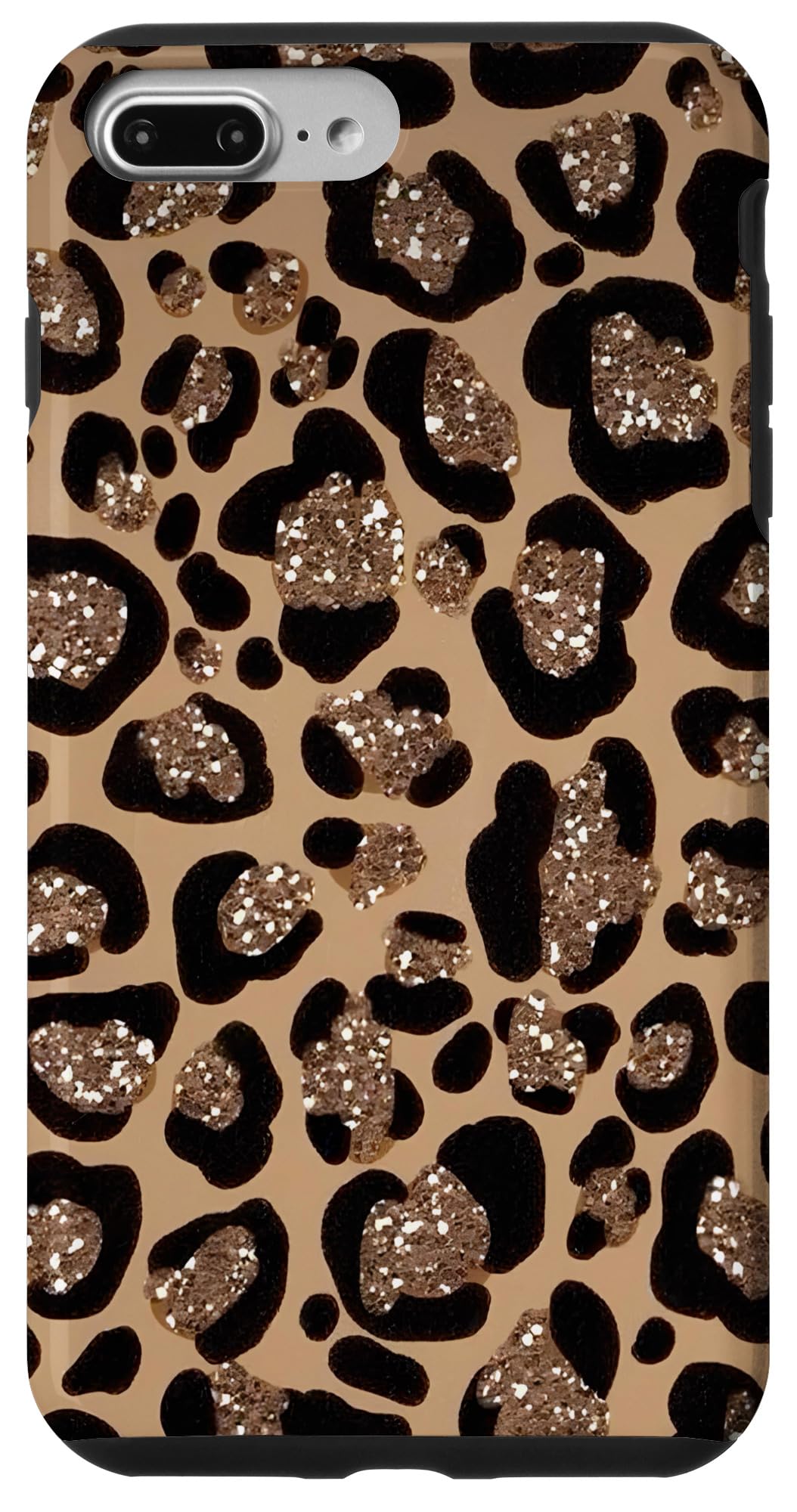 Cute Cool Design Animal Sparkly Leopard Print Pattern Girls Case for iPhone 7 Plus/8 Plus